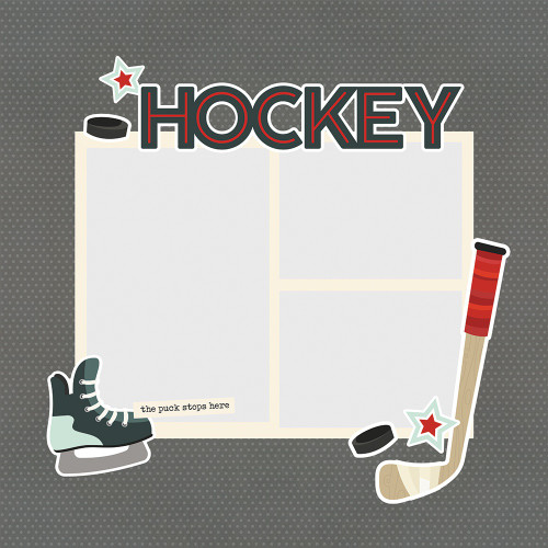 Simple Stories Simple Pages Page Pieces-Hockey - SSSPPP-15938 Simple Stories Simple Pages Page Pieces-Hockey - SSSPPP-15938