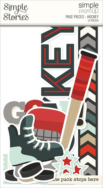 Simple Stories Simple Pages Page Pieces-Hockey - SSSPPP-15938 Simple Stories Simple Pages Page Pieces-Hockey - SSSPPP-15938
