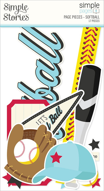 Simple Stories Simple Pages Page Pieces-Softball SSSPPP-15941