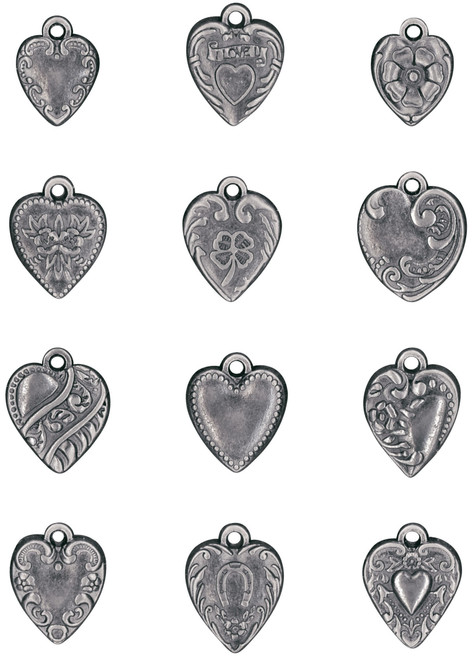 Idea-Ology Metal Adornments 12/Pkg-Hearts - TH94130
