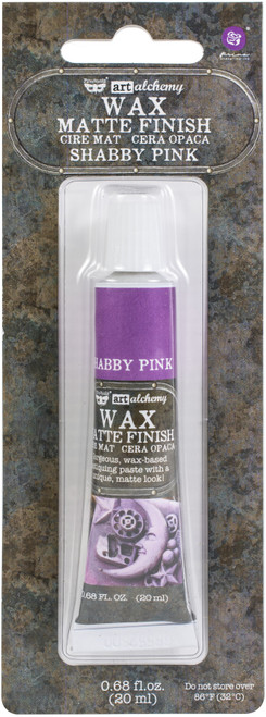 Finnabair Art Alchemy Matte Wax .68 Fluid Ounce-Shabby Pink AAMWPX-68700 - 655350968700