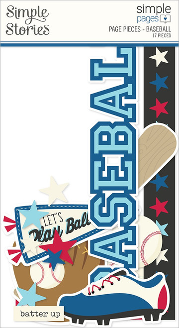 Simple Stories Simple Pages Page Pieces-Baseball - SSSPPP-15932 Simple Stories Simple Pages Page Pieces-Baseball - SSSPPP-15932