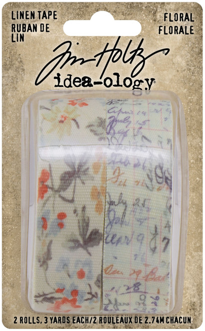 Idea-Ology Linen Tape 1"X3yd 2/Pkg-Floral - TH94139 - 040861941395