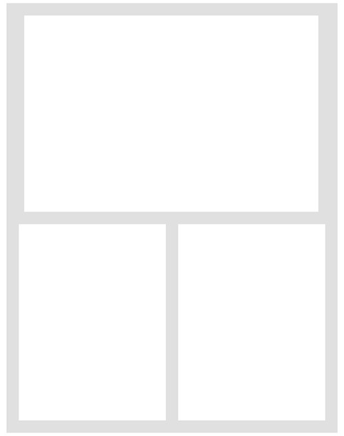 Simple Stories Simple Pages Page Template-(1) 2-3"X4" & 1-4"X6" - SPT15828 Simple Stories Simple Pages Page Template-(1) 2-3"X4" & 1-4"X6" - SPT15828