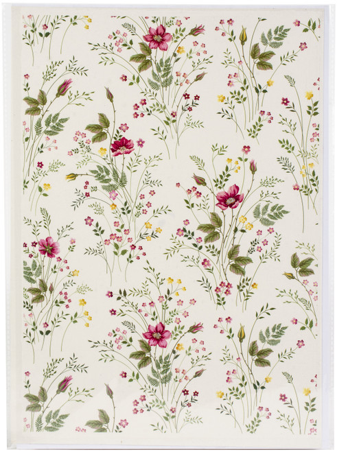 Dress My Craft Transfer Me Sheet A4-Vintage Floral #6 DMCD3984