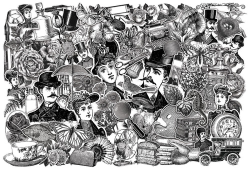 Idea-Ology Layers Die-Cuts 76/Pkg-Engraving - TH94125
