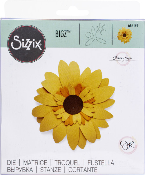 Sizzix Bigz Die By Olivia Rose-Sunflower -665191 - 630454270188