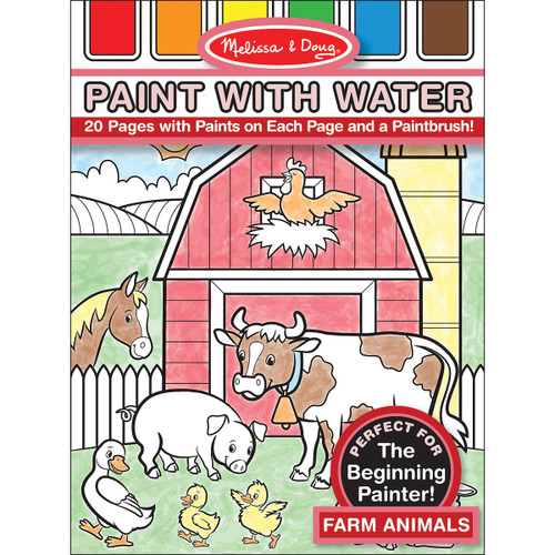 Melissa & Doug Paint W/Water Pad 8.25"X11" 20pgs-Farm Animals - MDPWW-4165 - 000772041652 Melissa & Doug Paint W/Water Pad 8.25"X11" 20pgs-Farm Animals - MDPWW-4165 - 000772041652