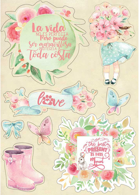 Stamperia Wooden Shapes A6-Circle Of Love - KLSPA615 - 59931100126415993110012641