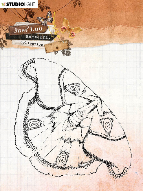 Studio Light Just Lou Butterfly Clear Stamp-Nr.13 - AMPJL13 Studio Light Just Lou Butterfly Clear Stamp-Nr.13 - AMPJL13