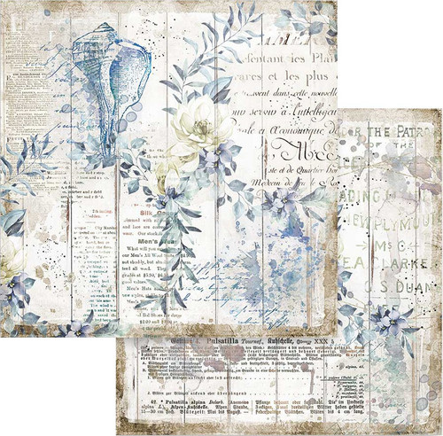 Stamperia Double-Sided Paper Pad 12"X12" 10/Pkg-Romantic Sea Dream, 10 Designs/1 Each SBBL87