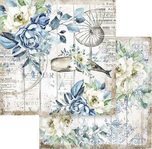 Stamperia Double-Sided Paper Pad 12"X12" 10/Pkg-Romantic Sea Dream, 10 Designs/1 Each SBBL87