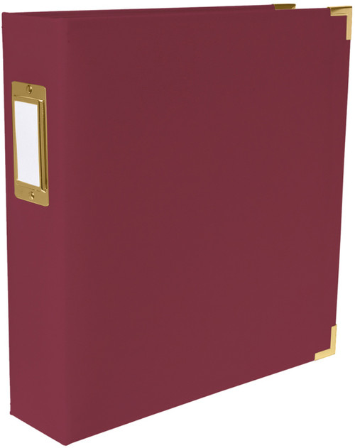 We R Paper Wrapped D-Ring Album 8.5"X11"-Maroon WRPWAL8-157
