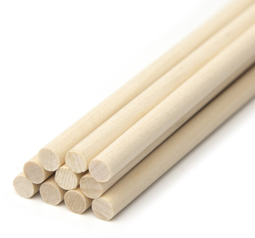 CousinDIY Dowel Rod .25"X12" 10/Pkg-Natural 40000530