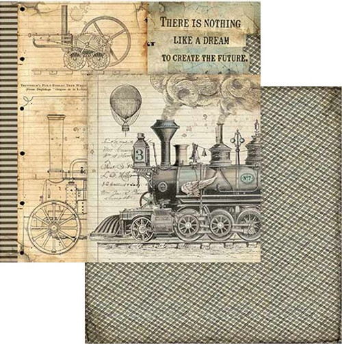 Stamperia Double-Sided Paper Pad 8"X8" 10/Pkg-Voyages Fantastiques, 10 Designs/1 Each - SBBS30 Stamperia Double-Sided Paper Pad 8"X8" 10/Pkg-Voyages Fantastiques, 10 Designs/1 Each - SBBS30