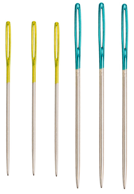 Singer Tapestry Color Eye Needles 6/Pkg-Sizes 18 And 22 - 01780