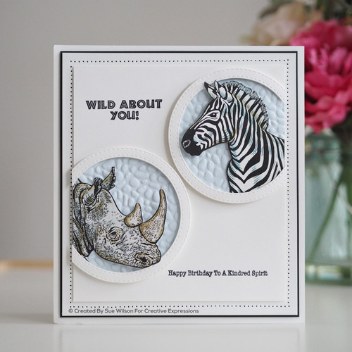 Creative Expressions Craft Dies By Sue Wilson-Safari Collection: Rhino CED1315