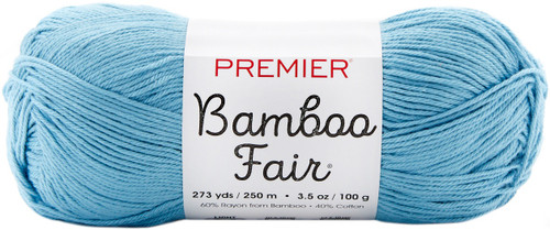 3 Pack Premier Yarns Bamboo Fair Yarn-Cerulean 1077-24 - 847652097329