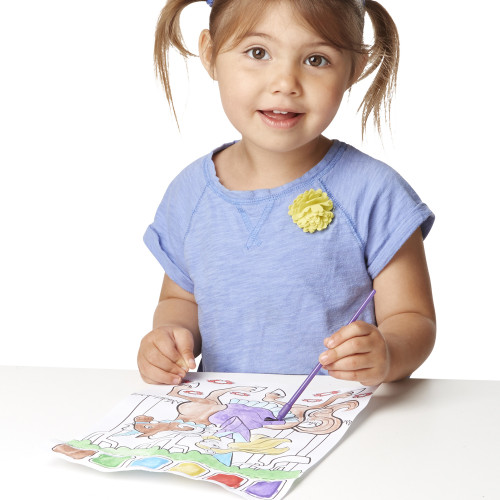 Melissa & Doug Paint W/Water Pad 8.25"X11" 20pgs-Princess - MDPWW-4166 Melissa & Doug Paint W/Water Pad 8.25"X11" 20pgs-Princess - MDPWW-4166
