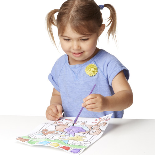 Melissa & Doug Paint W/Water Pad 8.25"X11" 20pgs-Princess - MDPWW-4166 Melissa & Doug Paint W/Water Pad 8.25"X11" 20pgs-Princess - MDPWW-4166