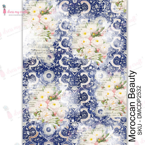 3 Pack Dress My Craft Transfer Me Sheet A4-Moroccan Beauty MCDP2532