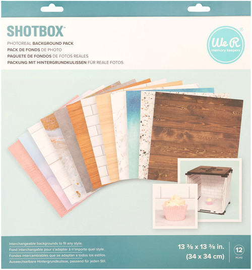 We R Memory Keepers ShotBox Background 12/Sheets-Photoreal WR660417 - 633356604174