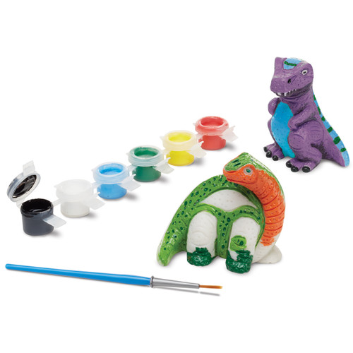 Melissa & Doug Decorate-Your-Own Figurines Kit-Dinosaur MDFIG-8868