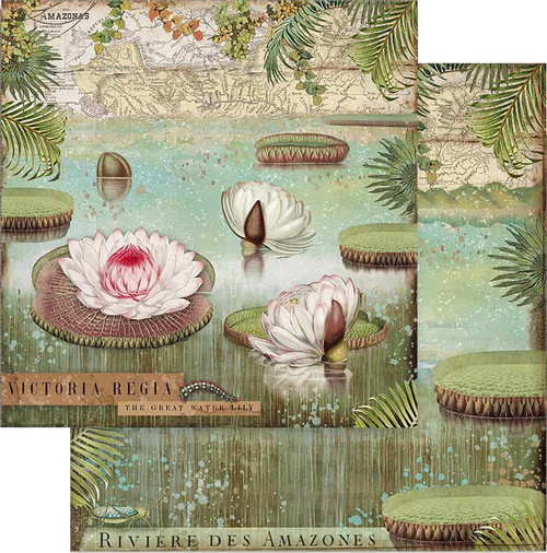 Stamperia Double-Sided Paper Pad 8"X8" 10/Pkg-Amazonia, 10 Designs/1 Each SBBS28