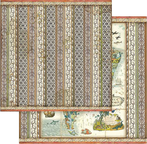 Stamperia Double-Sided Paper Pad 8"X8" 10/Pkg-Amazonia, 10 Designs/1 Each SBBS28
