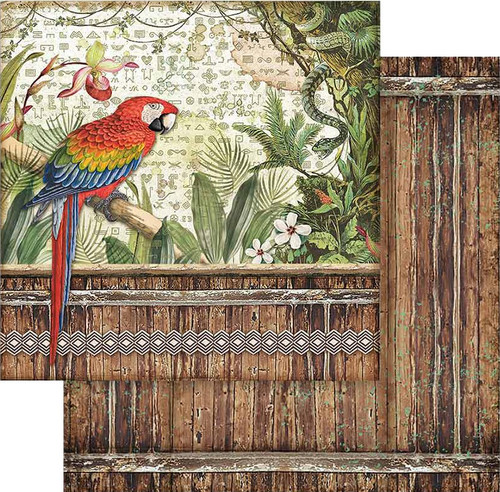 Stamperia Double-Sided Paper Pad 8"X8" 10/Pkg-Amazonia, 10 Designs/1 Each SBBS28