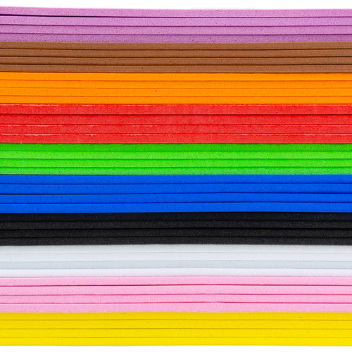 CousinDIY Foam Sheets 5.9"X9" 40/Pkg-Assorted - 40000566