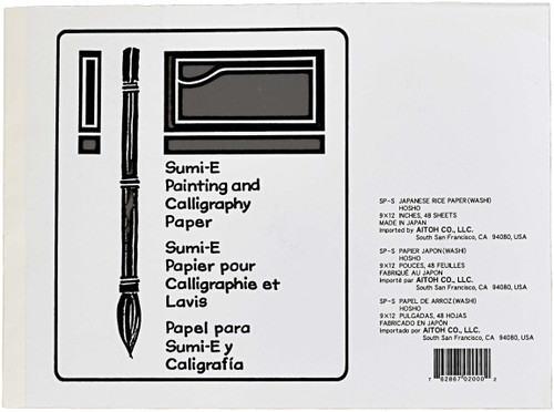 Aitoh Origami Paper 9"X12" 48 Sheets-Sume-Sketch Pads SP-S - 762867020002