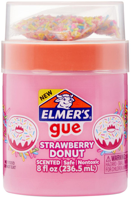 Elmer's Gue Pre-Made Slime 8oz W/Mix-Ins-Strawberry Donut - E21240-37179 - 026000191500 Elmer's Gue Pre-Made Slime 8oz W/Mix-Ins-Strawberry Donut - E21240-37179 - 026000191500