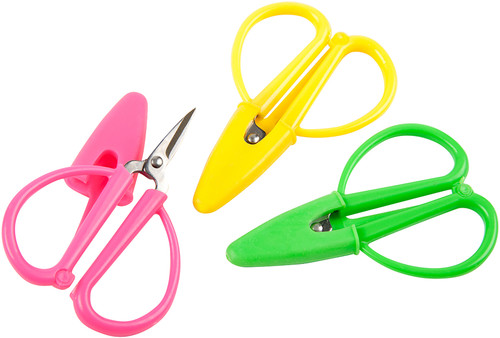 Tacony Super Shears Mini Scissors 36pc Display-Pink, Green & Yellow DJ1127A