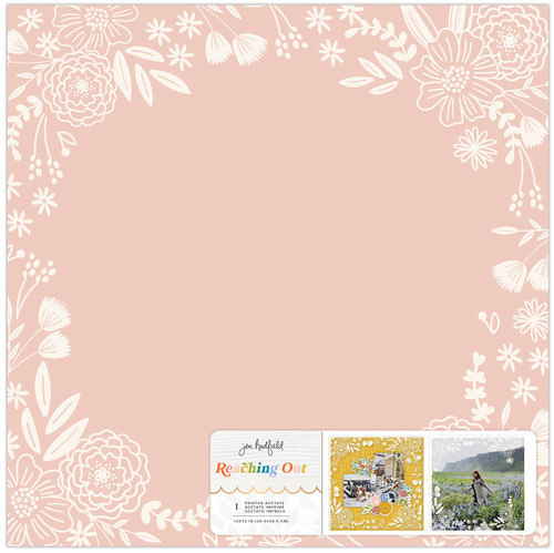 5 Pack - Jen Hadfield Reaching Out Specialty Paper 12"X12"-Acetate W/White Printing - JH005565 - 718813473118
