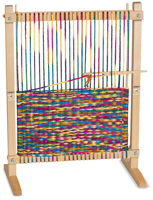 Melissa & Doug Wooden Multi-Craft Weaving Loom Kit- - MD9381