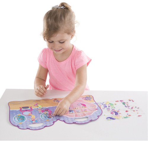 Melissa & Doug Puffy Sticker Play Set-Mermaid 65 Stickers - MD9413 Melissa & Doug Puffy Sticker Play Set-Mermaid 65 Stickers - MD9413