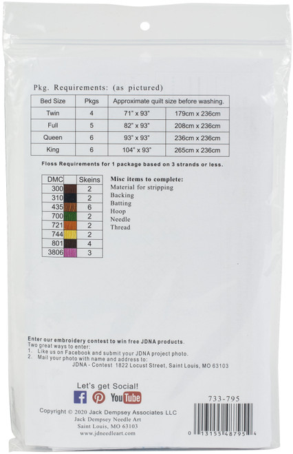 Jack Dempsey Stamped White Quilt Blocks 9"X9" 12/Pkg-Owl on Branch - 733 795 Jack Dempsey Stamped White Quilt Blocks 9"X9" 12/Pkg-Owl on Branch - 733 795
