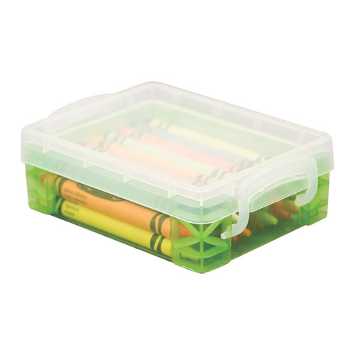 Storage Studios Super Stacker Crayon/Chalk Box-1.6"X3.5"X4.8" Assorted Colors 61612