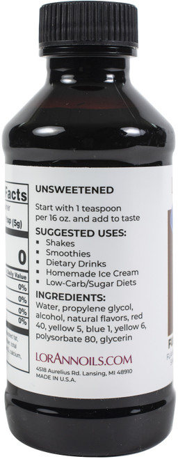 LorAnn Flavor Fountain 4oz-Fudge Brownie - 17500800