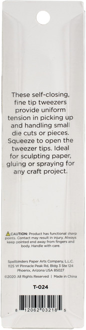Spellbinders Reverse Tweezers-Metal - T024
