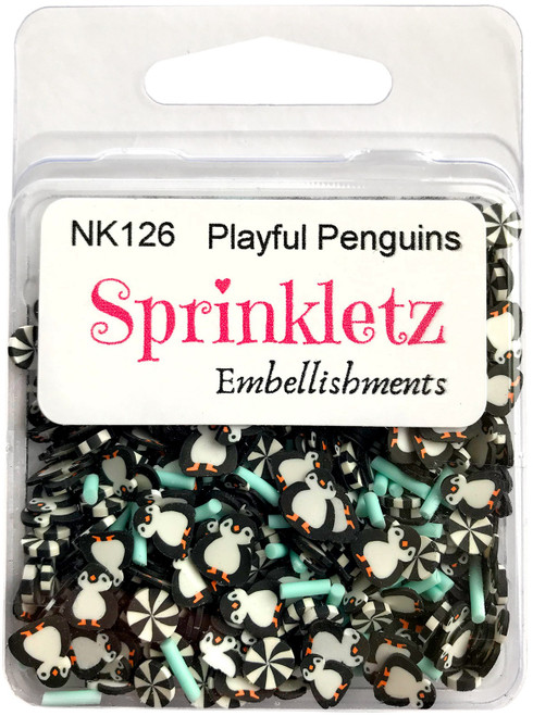 Buttons Galore Sprinkletz Embellishments 12g-Playful Penguins BNK-126 - 840934006408