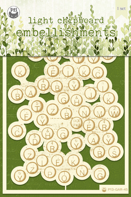 P13 Die-Cut Chipboard Embellishments 4"X6"-The Garden Of Books #03, 1/Pkg - P13GAR45 - 59077393246655907739324665
