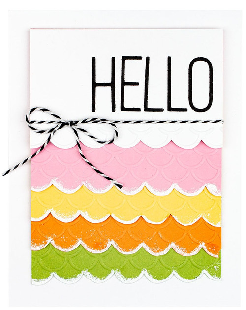 Spellbinders Embossing Folder-Scallops - SES020