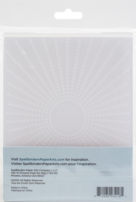 Spellbinders Embossing Folder-Sun Rays - SES021 Spellbinders Embossing Folder-Sun Rays - SES021
