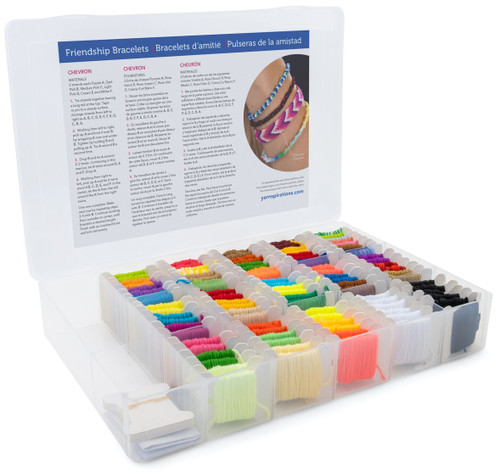 Coats & Clark Storage Box and Floss Bobbins 100/Pkg-Assorted C11JV60