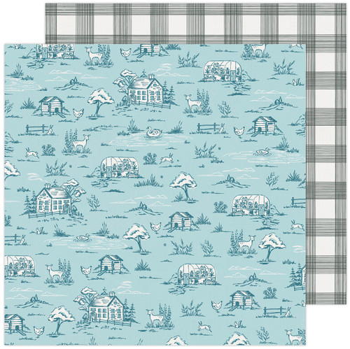 25 Pack Maggie Holmes Garden Party Double-Sided Cardstock 12"X12"-Gingham Grove MHGP12-5521 - 718813475693