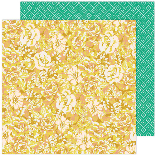 25 Pack Maggie Holmes Garden Party Double-Sided Cardstock 12"X12"-Cluster Of Blooms MHGP12-5528 - 718813475778