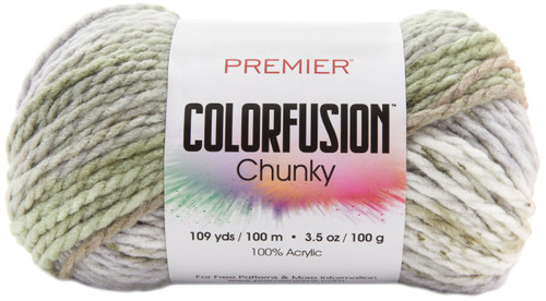 3 Pack Premier Colorfusion Chunky Yarn-Woodland 1174-10 - 847652098654