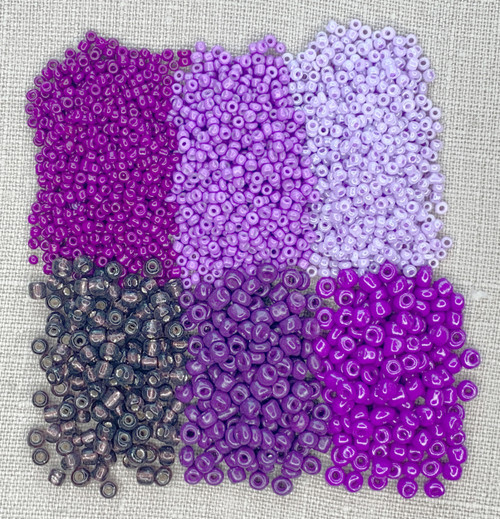 Jewelry Made By Me Round Beads-Shades Of Purple 04190234